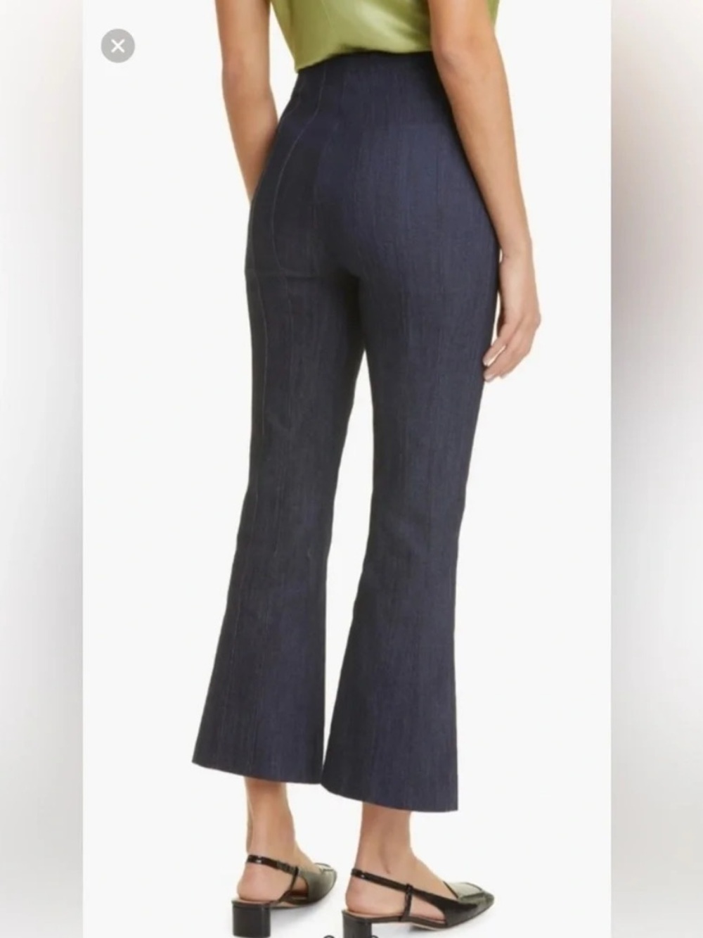 Cinq a Sept Jewel Cropped Carolina Pant Indigo Business Casual Women’s Size 2 - Picture 3 of 14